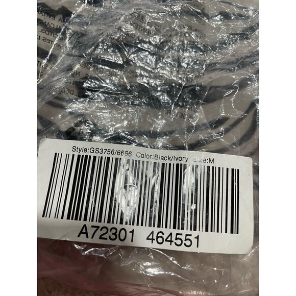 NWT George Simonton Says Womens Medium Zebra Long Sleeve Top Black Mob Wife QVC - Picture 12 of 13